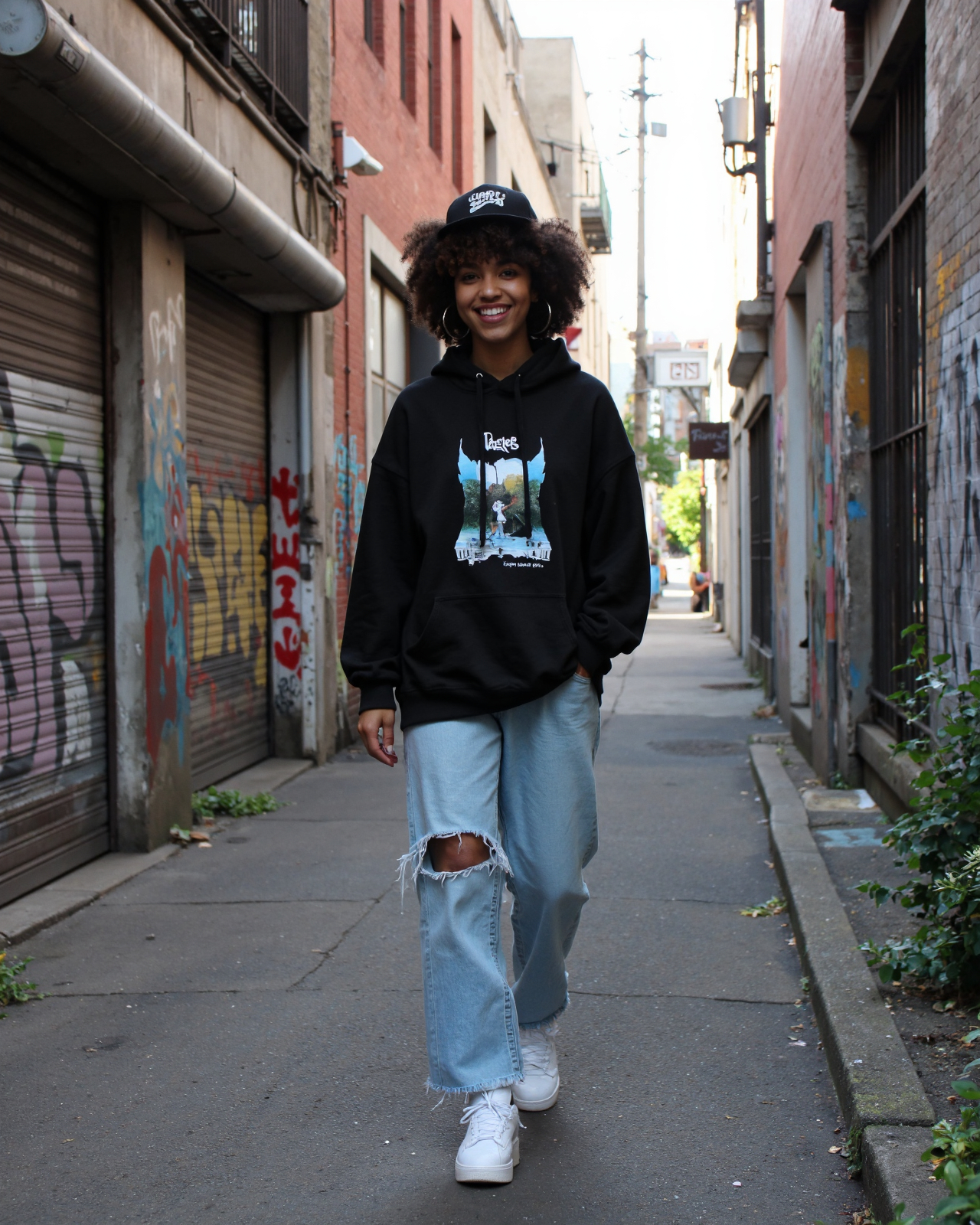 Template example Streetwear 1 (female)